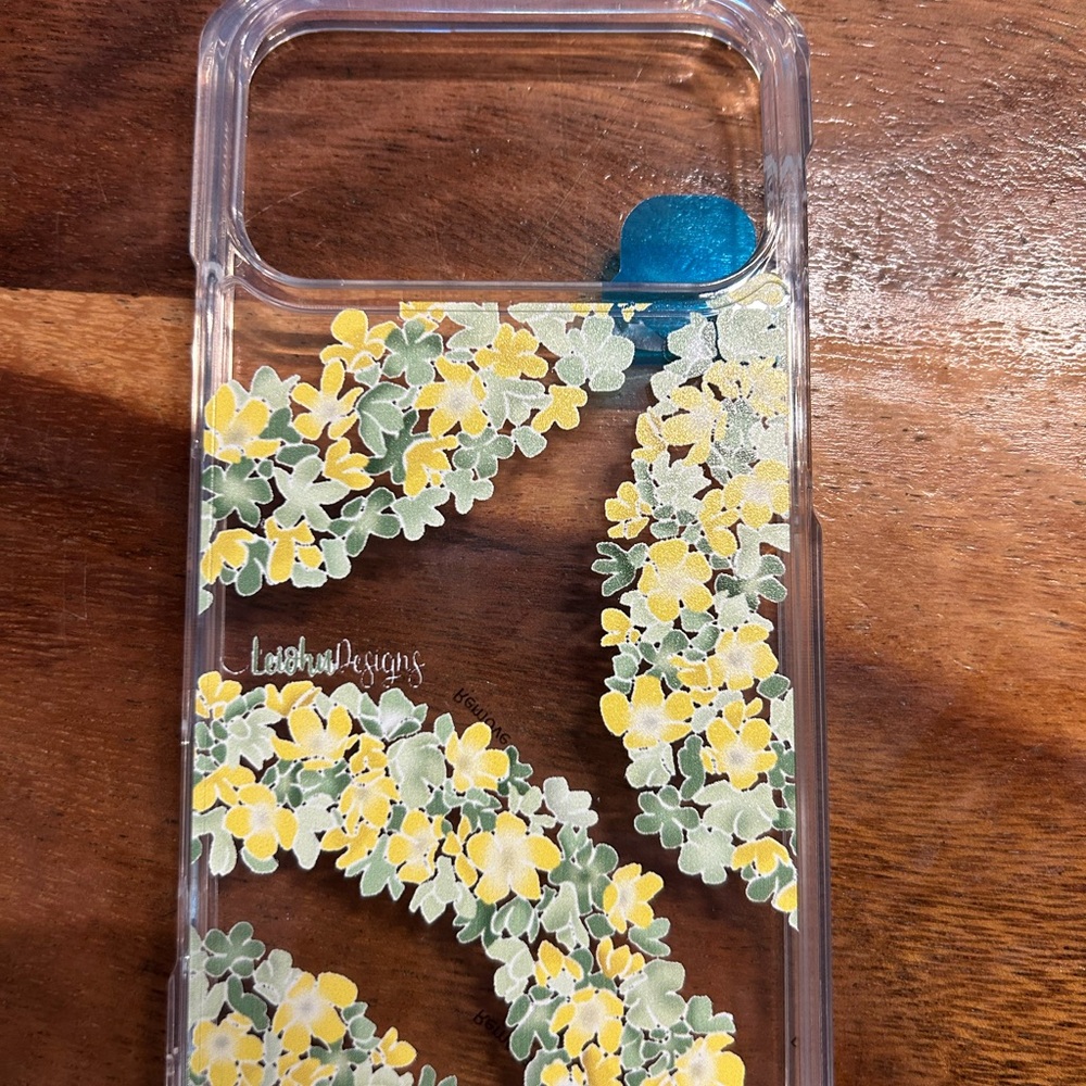 Clear iPhone 17 Peo Max (no magsafe) Case double Pakalana lei Design